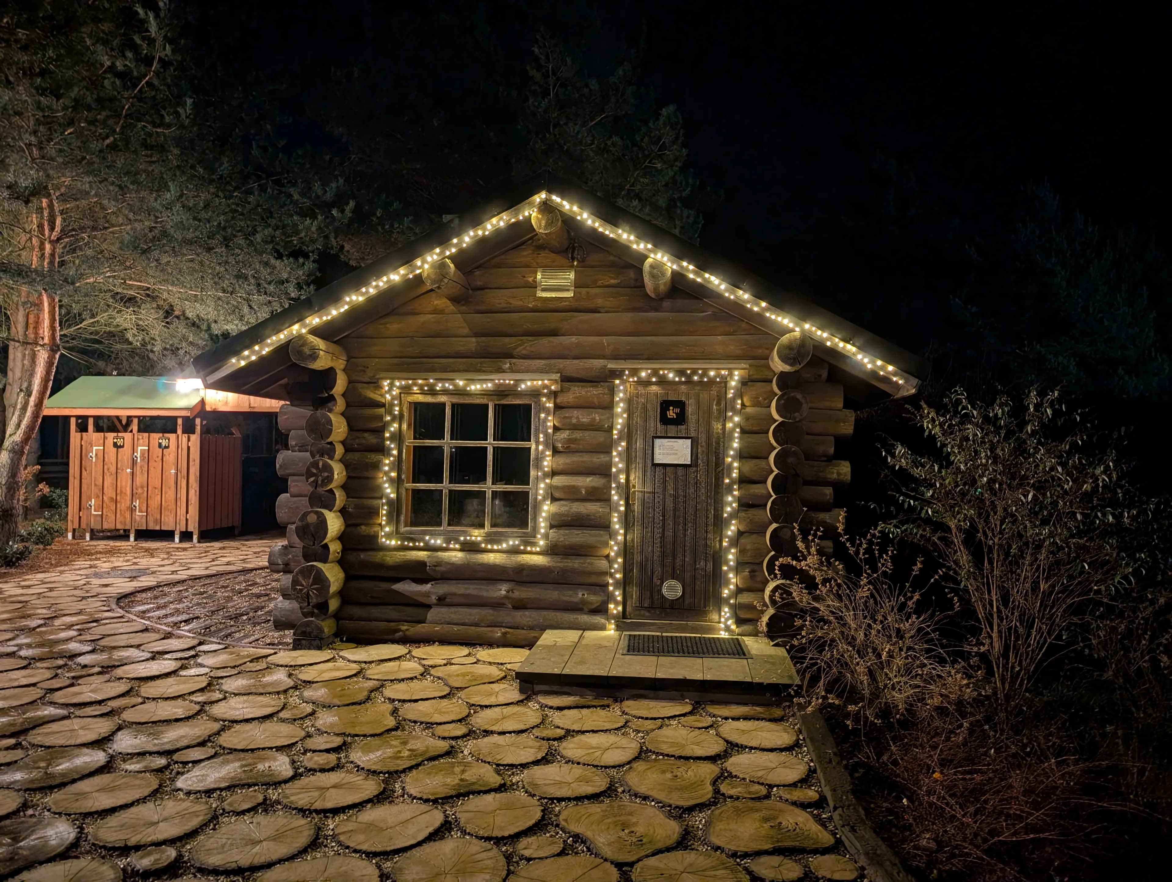 Sauna w której odbywają się seanse Aufguss